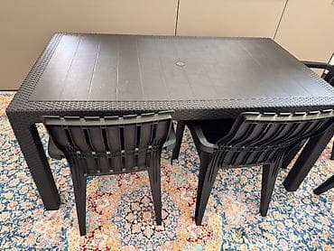 office table: Комплект садовой мебели, Пластик — 1