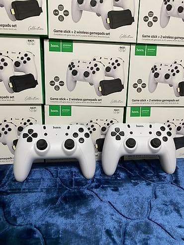 гейм клуб: Hoco GA31 — набор Game Stick + 2 беспроводных геймпада Комплектация — 5