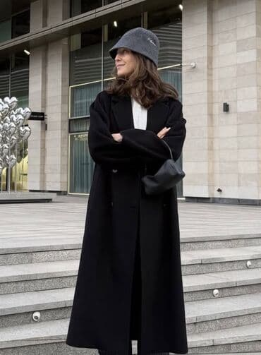 classic: Пальто, Классика, Осень-весна, Длинная модель, Двубортная модель, L — 6