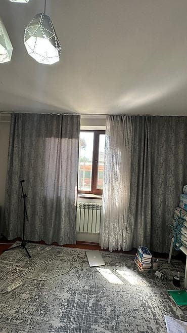 цветы на шторы: Комплект штор, С тюлем в комплекте, Готовое изделие, Для зала — 5