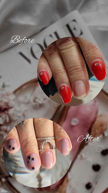 Выравнивание, Дизайн, Донаращивание ногтей, Маникюр, Педикюр, Одноразовые расходные материалы