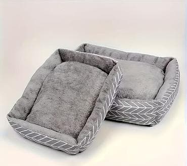 лежанки: Мягкая лежанка для кошек и собак - Прямоугольная форма с высокими — 3