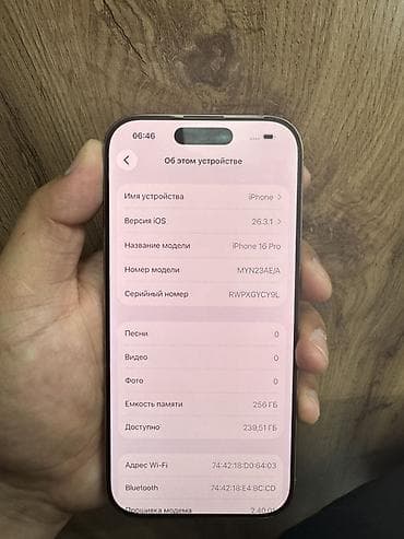 pad 4: IPhone 16 Pro, 256 ГБ, Серебристый, 90 % — 1