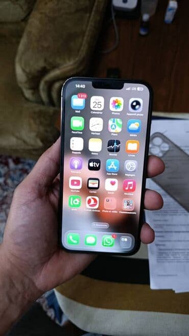 aiphone 13: IPhone 13 Pro Max, Б/у, 128 ГБ, Alpine Green, Защитное стекло, Чехол, 82 % — 3