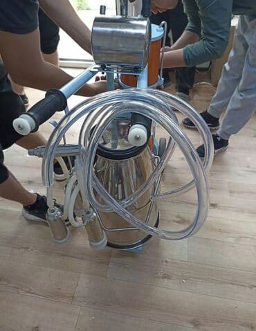 полировычный машынка: Доильный аппарат на тележке с электродвигателем - Тип: мобильный — 3