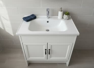 раковину с тумбой и зеркалом: Жуунуучу бөлмө үчүн шкаф, Күзгүсүз — 1