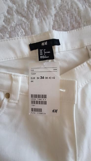 Брюки: Брюки Скинни, Лето, Хлопок, Новый, S — 6