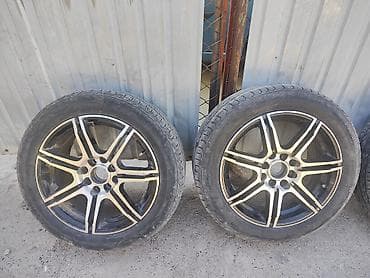 Колеса в сборе 195 / 55 / R 15, Лето, Б/у, Комплект, Литые, отверстий - 5