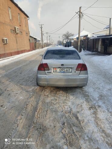 машина сивик: Honda Civic: 2001 г., 1.7 л, Автомат, Бензин, Седан — 6