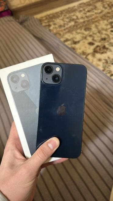IPhone 13, Б/у, 128 ГБ, Midnight, Коробка