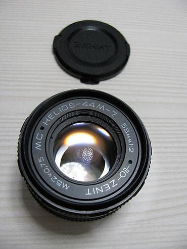 Продаю два советских объектива+ фотоаппарат- Гелиос- 44 М-7мс 5.8мм — 2