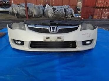 Передний комплект (морда) Honda Civic - Оригинальный бампер с эмблемой