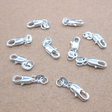 Застежка (лобстер), карабин для ювелирных изделий - цена за 1 шт