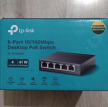 ps camera: TP-Link TL-SF1005LP неуправляемый PoE коммутатор с 5 портами 10/100 — 4