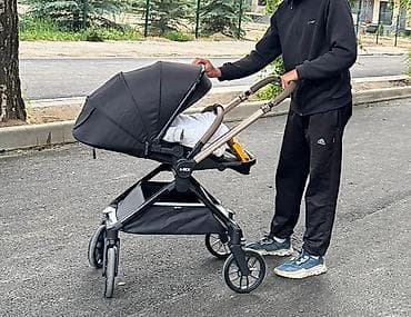 Коляскалар: Балдар арабасы, түсү - Кара, Колдонулган — 1