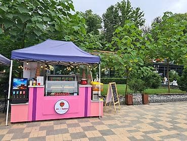 готовый бизнес салон: Холодильник витринный с мебелью — 1