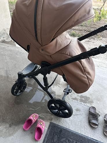 Детский мир: Детская коляска 3 в 1 люлька, автолюлька и прогулочный после 1 детей — 4