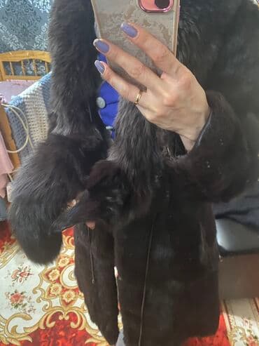 шуба кроликовая: Шуба, Кролик, По колено, S, M — 2