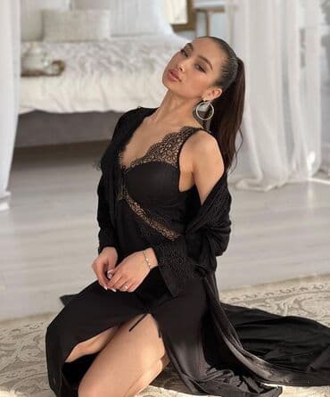 женские махровые халаты больших размеров: ⠀пеньюары двойки СО СКИДКОЙ! Вместо 2600 за 2000 сомов ⠀ Комплект — 9