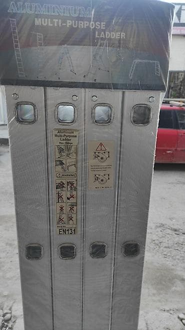 поручен: Складная стремянка-лестница, Материал: Алюминий, Новый, Для дома, Высота: Более 4 м — 10