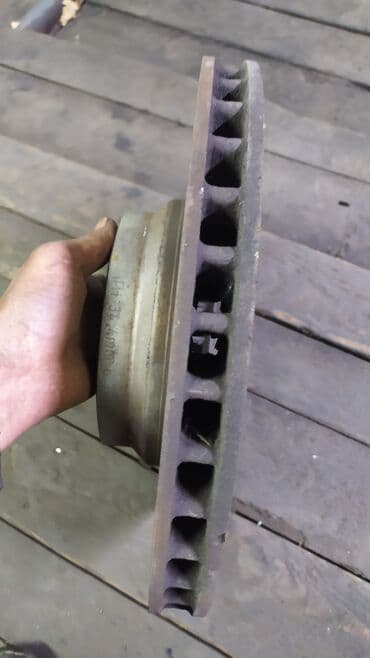 перфорированные тормозные диски: Предний тормозной диск BMW 2005 г., Б/у, Оригинал, Германия — 3