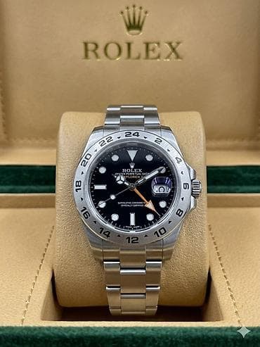 вечный спичка: Rolex Explorer II — мужские швейцарские часы с функцией второго — 1