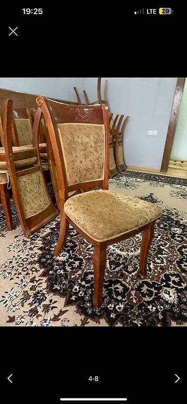 small table: Стол и стул для зала, Б/у, Самовывоз, Платная доставка, цвет - Коричневый — 3
