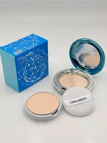 корейский кушон: Пудра для лица Collagen Premium Hydro SPF50+ PA++, тон 13 — светлый — 4