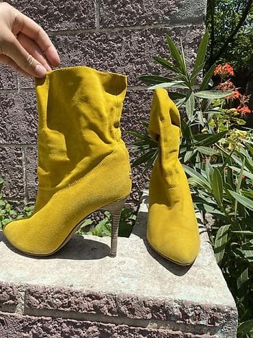 boot: Ботинки, 37, Б/у, цвет - Желтый — 3