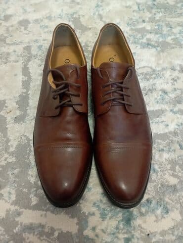 ecco 42: Мужские туфли, 46, Б/у, цвет - Коричневый, Самовывоз — 1