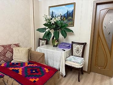 osh flat: 2 комнаты, Джал мкр (в т.ч. Верхний, Нижний, Средний) Собственник, Семейным, от 6 месяцев, С мебелью полностью — 10
