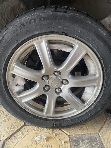 шына 205 55 16: Дөңгөлөктөр монтажда 205 / 60 / R 16, Колдонулган, Комплект, тешиктери - 5 — 3