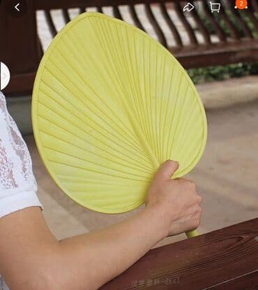 катана из метала: Пластиковый веер виде лопуха японский стиль. материал твердый — 1