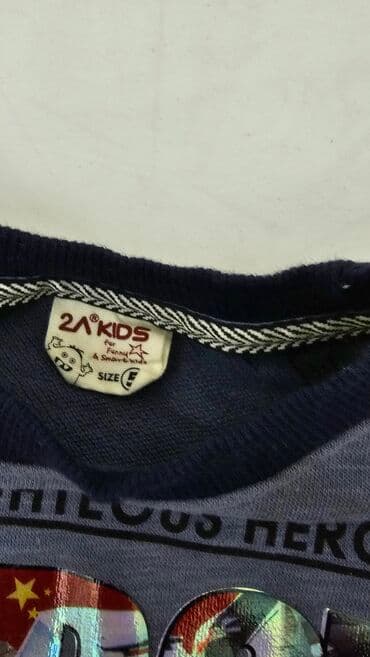 детская футболка с человеком пауком: Рубашка, цвет - Серый, Б/у — 4