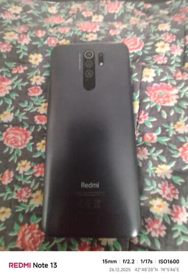 Redmi, Redmi 9, Б/у, 32 ГБ, цвет - Черный, 1 SIM