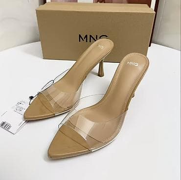 Сабо, 36.5, 37, Mango, Новый, цвет - Бежевый, Самовывоз, Платная доставка — 1