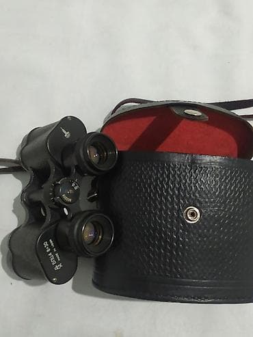 Бинокли: Бинокль БПЦ4 8×30 (Made in USSR) с кожаным футляром. Бинокль — 9