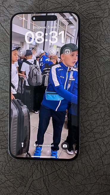 блокировка айфон: IPhone 15 Pro, Natural Titanium, Защитное стекло — 2