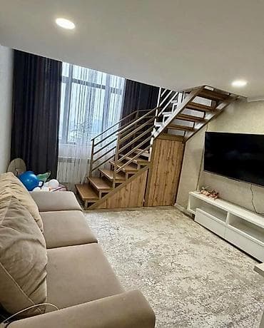 кызыл таш: 2 бөлмө, 85 м², Элитка, 4 кабат, Евроремонт — 3