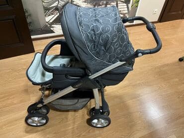 прогулочные коляски с рождения: Коляска, Б/у — 8