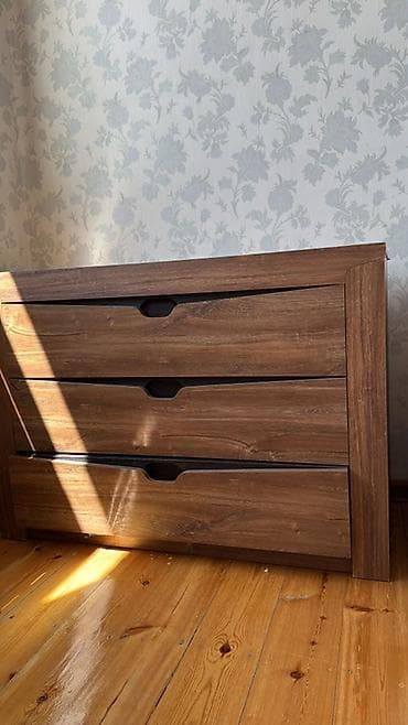 комод тумбочка буфет: Комод для одежды, Без зеркала, ЛДСП, цвет - Коричневый — 2