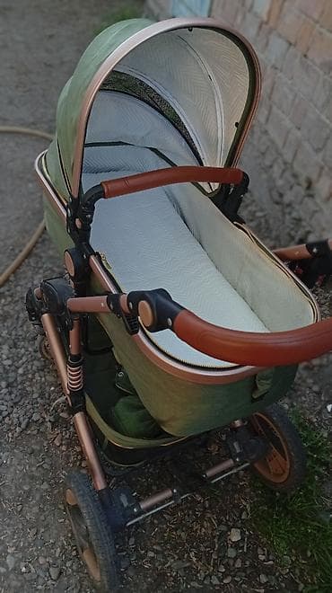 Детская коляска Newlux 2-в-1 (прогулочный блок + люлька) сумка, матрас