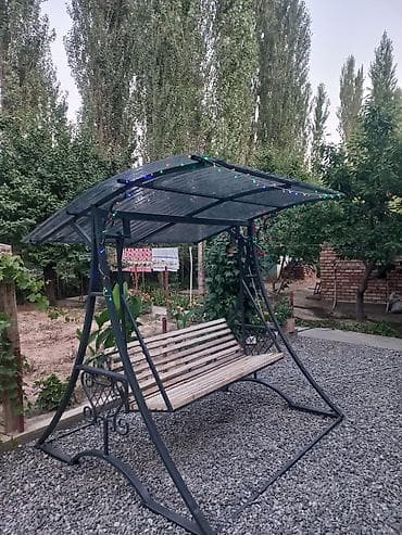с садовое: Садовые качели Со спинкой, С крышей — 1