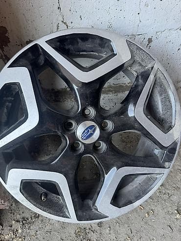 калпаки на колеса: Литые Диски R 18 Subaru, Пара, отверстий - 5, Б/у — 1