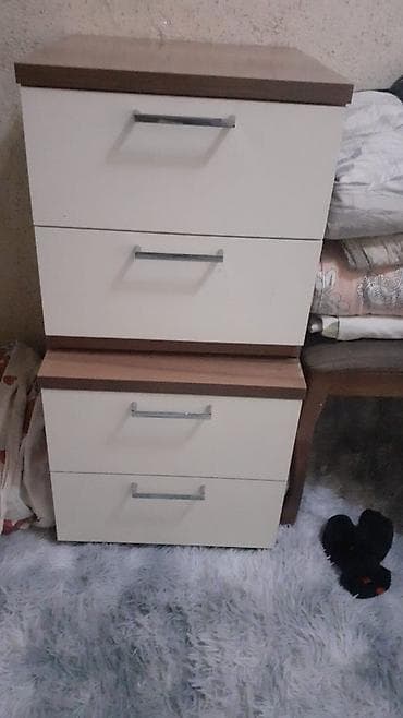 гостинная: Спальный гарнитур, Комод, ДСП, цвет - Белый — 1