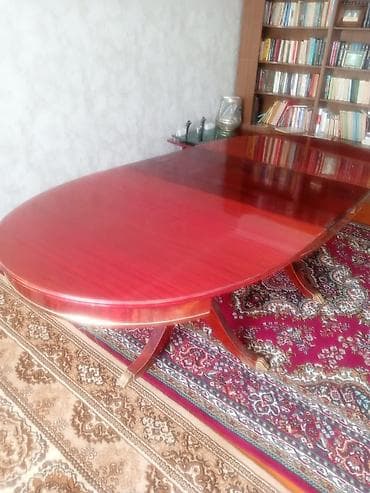 кухонный бувет: Стол для зала, Раскладной, Овальная — 2