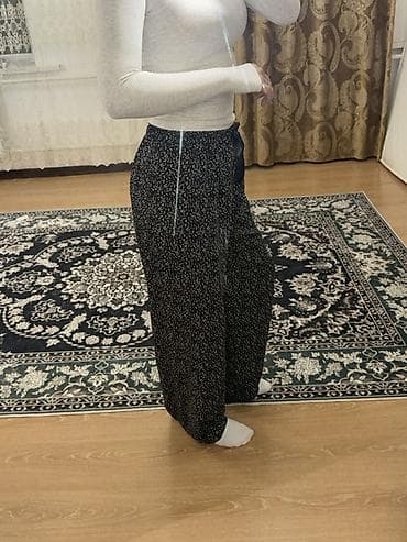 корейский одежда: Брюки Широкие, Лето, Made in KG, Новый, M, L, XL — 5