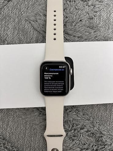 apple watch бу купить: Apple Watch SE 2 Gen 40mm Starlight, 100% АКБ, коробка + зарядка — 4