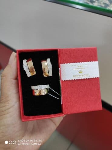 свадебные наборы ручной: Набор украшений, Проба 925, Женские, Новый — 9