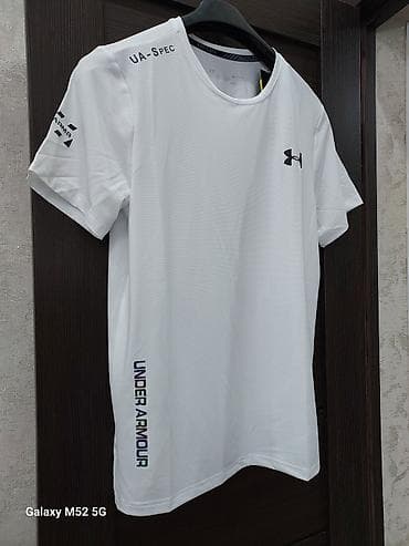 Мужская одежда: Мужская футболка, S, M, Under Armour, Новый, цвет - Белый, Самовывоз — 4